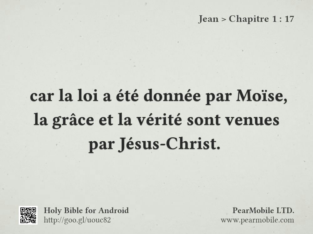 Jean, Chapitre 1:17